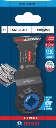 Bosch EXPERT AIZ 32 AIT MetalMax süvistuslõikeketas metallile.
